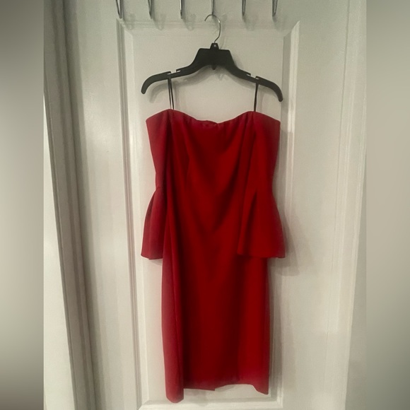 Red Vince Camino bell sleeve off shoulder - Picture 1 of 2